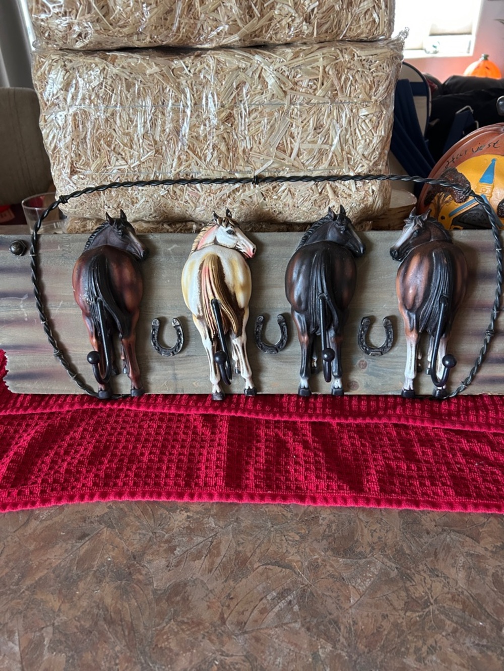 Legends of the West Real Old Barn Wood and Wire Hanging Garment Rack